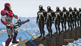Iron Man Drops Venom from Barrells | Iron Man vs Venom | Flip Book Artist 2021