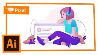 Рисуем модную девушку в Adobe Illustrator | векторная графика для новичков
