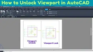how to unlock viewport in autocad | how to lock viewport in autocad