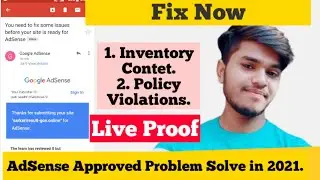 AdSense Policy Violation Solved In 2021 | Your Site isn't ready to show ads error | Amy Tech.