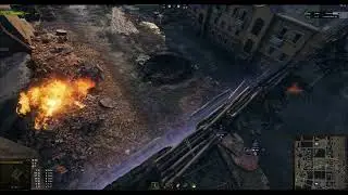 World Of Tanks (Мир Танков) Попал за границу карты баг на полёт на карте Сталинград