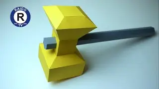 HOW TO MAKE A PAPER HAMMER? | PAPER HAMMER | PAPER WORKTOOLS | 