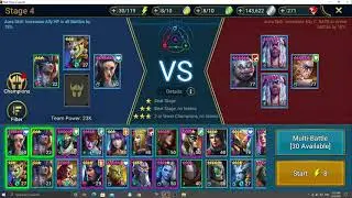 Raid Shadow Legends making progress in Nightmare Campaign w immortal Vergis