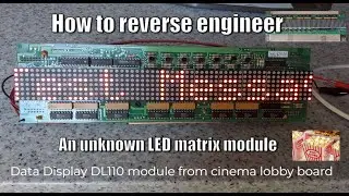 How to reverse engineer an unknown LED display PCB (Data Display DL110)