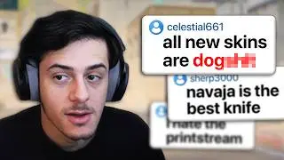 Arrow reacts to viewer CS2 SKIN HOT TAKES...