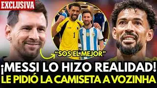 TOTAL MADNESS: MESSI'S MOMENT WITH VOZINHA AFTER THE MATCH!