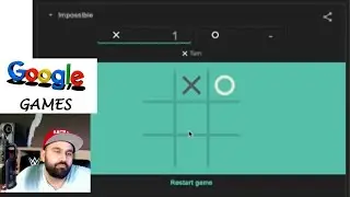 I play hidden google games tik tac toe