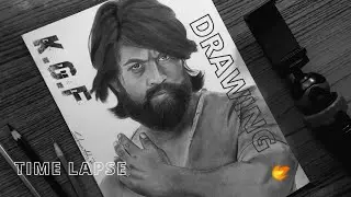 South movie star Yash  | KGF 2  Drawing 🔥
