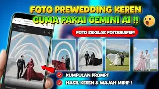 SO COOL‼️ How to Edit Aesthetic Pre-Wedding Couple Photos in Gemini AI Goes Viral