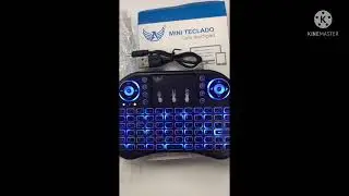Mini teclado usb led touchpad smart tv pc ps3