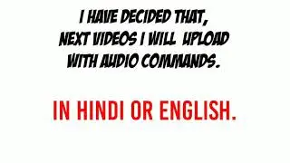 Comment your language.