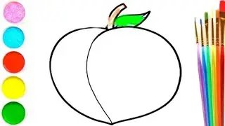 Draw a picture of a Peach | Bolalar rasm chizamiz | Рисуем для детей