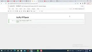 Fast Fourier Transformation Explained Uisng SciPY | SciPy FFTpack | SciPy Tutorial - 4