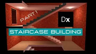 6 Dialux evo for beginners: Creating straight staircases(Copy and Arrange) part1