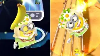 Minion Rush: Spring Minion Collects Bananas with Minion Shield at Anti-Villain League & The Pyramids