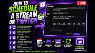 how to schedule a stream on twitch