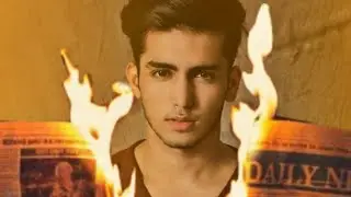 Newspaper fire photo editing in Picsart