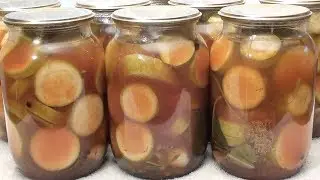 Кабачки Маринованные с Кетчупом Чили (консервация)