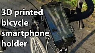 Homemade 3D printed bicycle ahead stem smartphone holder
