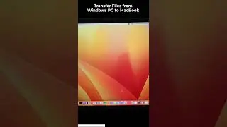 Transfer Files from Windows PC to Macbook #Shorts