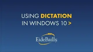 Dictation in Windows 10