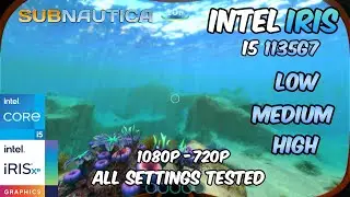Subnautica - i5 1135G7 - IRIS Xe Graphics  - All Settings Tested! (1080p/720p)