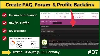 Create High Quality Forum, FAQ, and Profile Submission Backlink | Create Gaming Industry Backlink