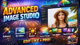 All in One- Dekstop Image Studio — One Click  | Enhance, Resize, Convert, Iconify & More