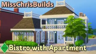Bistro with Apartment - Sims 4 Speed Build