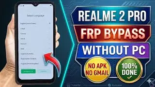 Realme 2 Pro(RMX1801)/1 Click Frp Bypass Without Pc 2024 || Bypass Google Account || 100% Working