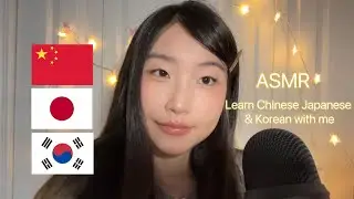 [ASMR] Learn Chinese Japanese & Korean With Me! Teaching You Words that Sound Similar 🇨🇳🇯🇵🇰🇷
