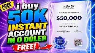 🔥$50,000 Instant Funded Account in $0?😱NYS Instant Account FREE Trick💸