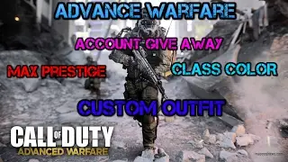 [END] Advance Warfare Account Give Away | Max Prestige| Class Color | Costume Outfit