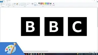 How to draw BBC logo using MS Paint