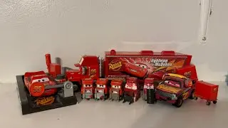 Mattel Disney Pixar Cars Team Rust-eze (McQueen, Mack, Not Chuck, Chuck and Rust-eze Pitties)