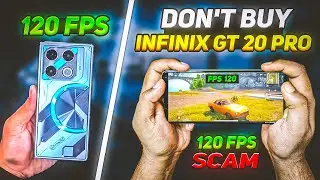 😡 DON'T BUY INFINIX GT 20 PRO 😱🛑 120 FPS SCAM IN PUBG BGMI | INFINIX GT 20 PRO