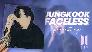 Jungkook faceless painting 💜 |timelapse painting|