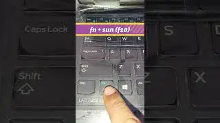 laptop keyboard light on  off 