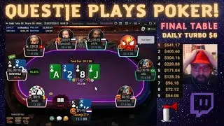 So Many Sick Rivers On This Final Table! - Questje Plays Poker!