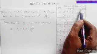 Number System: binary to other convertion