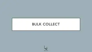 Что такое Oracle Database? BULK COLLECT