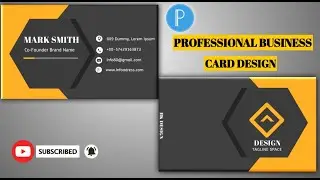 How To Professional Business Card Design In PixelLab