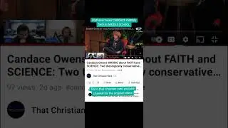 Professor takes CANDACE OWENS back to MIDDLE SCHOOL: Correcting Christians 60