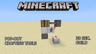 Pop out crafting table tutorial (Minecraft 1.16.4)