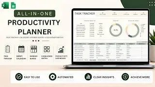 All-In-One Productivity Planner for Excel & Google Sheets