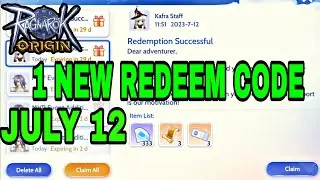 1 NEW & EXISTING GLOBAL REDEEM CODE JULY 12 • RAGNAROK ORIGIN