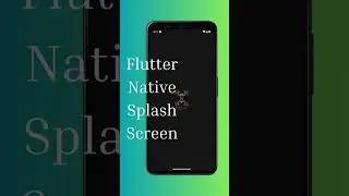 flutter native splash #shorts