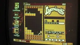 Lymings + Sound Daemon/SymbOS on original Amstrad CPC music/video hardware