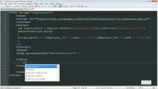 AngularJS tutorial (Chaper 6) (Part 1 )static data