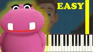 BabyTV - Sleep Baby Sleep Slow EASY Medium 4K Piano Tutorial